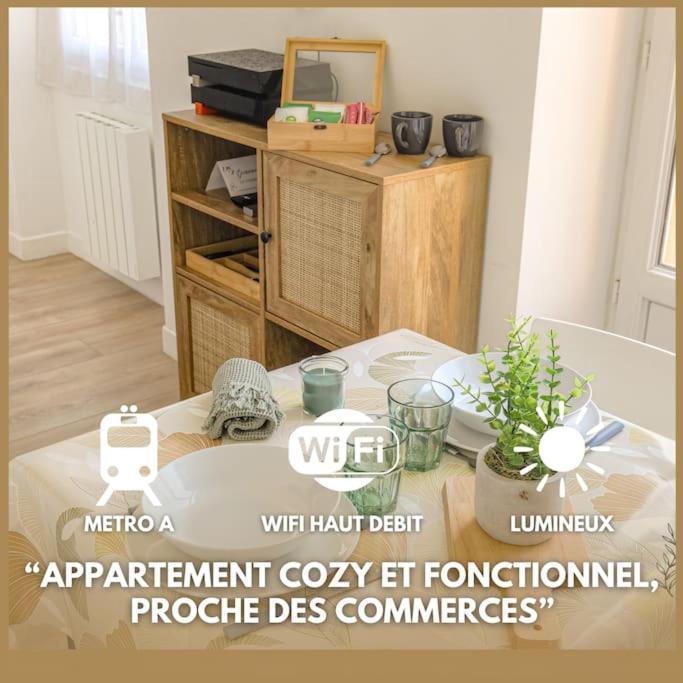 Le Paisible - Proximite Metro A Apartment Villeurbanne Bagian luar foto